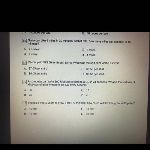 Can y’all help me on question 16?!