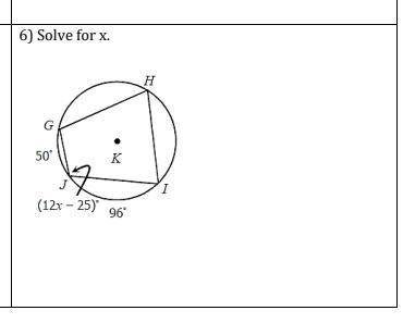 Geometry problem - solve for x.
