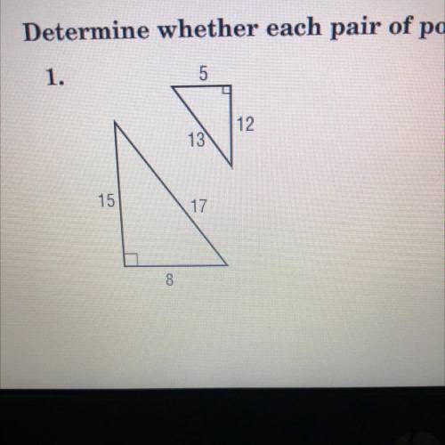 HELP I NEED YOUR HELP!!! the question is determin weather or not the polygons are similar and you h