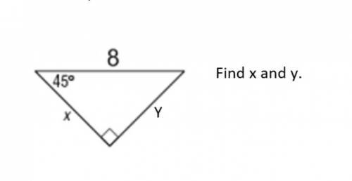 I really need help plz 
Find the x and y