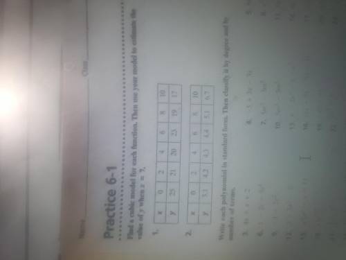 Cany anyone help me solve the first two problems? Number 1 and 2? Please I really need the help