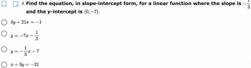 Please solve in slope intercept form.