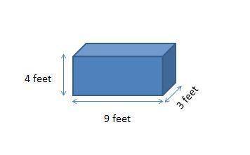 What is the volume of this figure?

16 cubic feet216 cubic feet36 cubic feet108 cubic feet