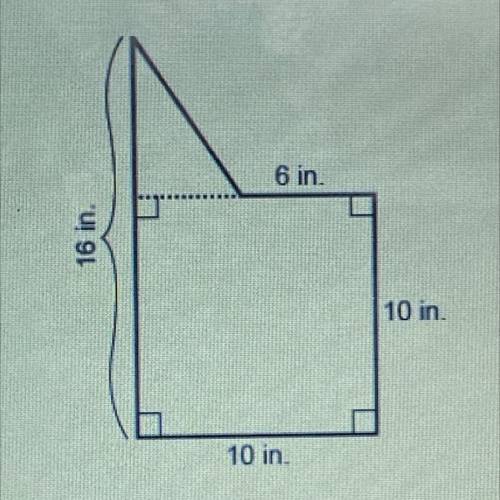 What is the area of the figure?
Enter your answer in the box.