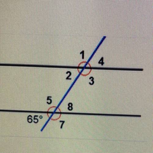 What is the measure of angle 8?