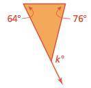 Find the measure of the exterior angle?