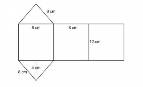 Calculate the total surface area of the triangular prism below.
 

What is the total surface area?