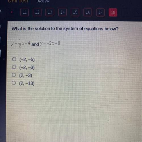 ANSWER FAST PLEASE!! ILL GIVE BRAINLEST
What is the solution to the system of equations below?