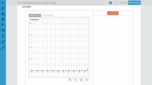 Use the graphing tool to create a histogram by pasting the data values into the graphing tool. Note