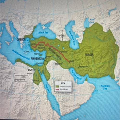 2. Making

Inferences Based
on the map, why
might the Persian
Empire have
posed a danger to
Greece