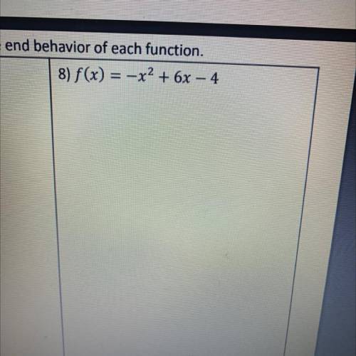 Describe the end behavior of each function