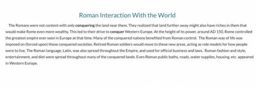 From this paragraph, what pieces of Roman culture were shared as Rome conquered?