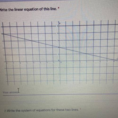 Write the linear equation of this line.