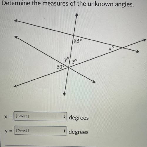 Can someone help me pls?Determine the measures of the unknown angles.