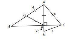 1. Triangle CFE can be classified as _______ by its angles and ________ by its sides.

2. Triangle