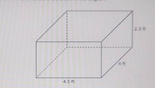 A rectangular prism and its dimensions are shown in the diagram.

What is the total surface area o