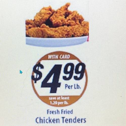What would a box of 5 pounds of chicken cost per ounce? (Unit Rates)