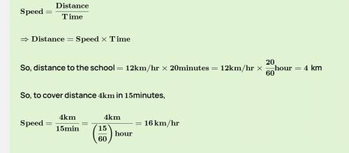 Sansan cycled for 1 1/4hours at an average speed of

12 km/hr. She then ran for another 45 minutes