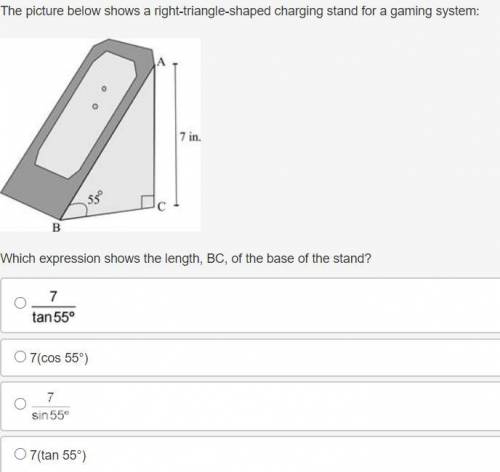 The picture below shows a right-triangle-shaped charging stand for a gaming system:

The side face