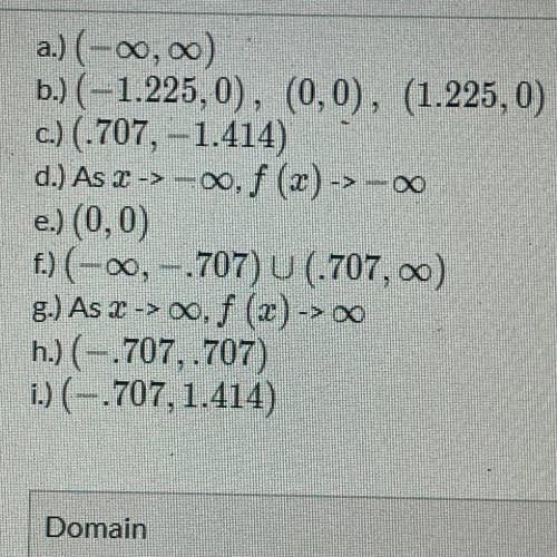 What is the domain, range, zeros, and increasing interval?