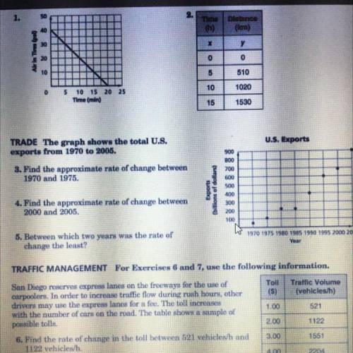 Can someone help me with 3,4,5 please?