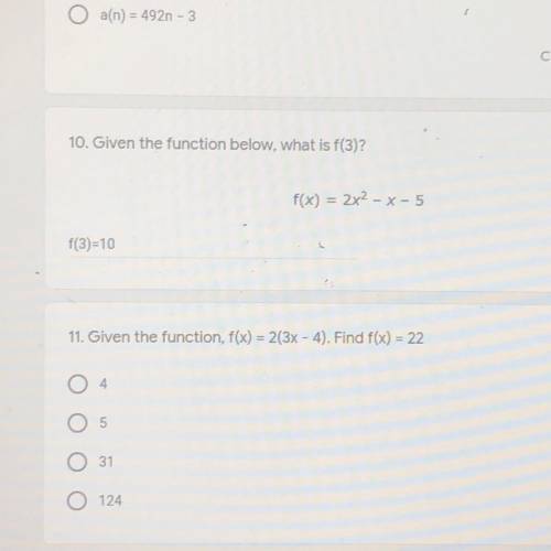 Can someone tell me the answer for number 11 please