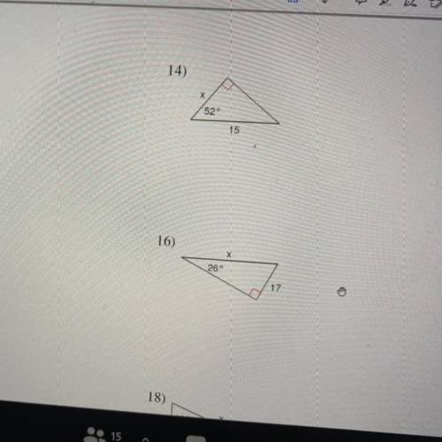Can anyone please help me do 14 and 16 please