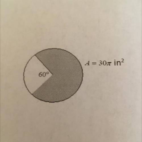 Find exact radius of circle please help!