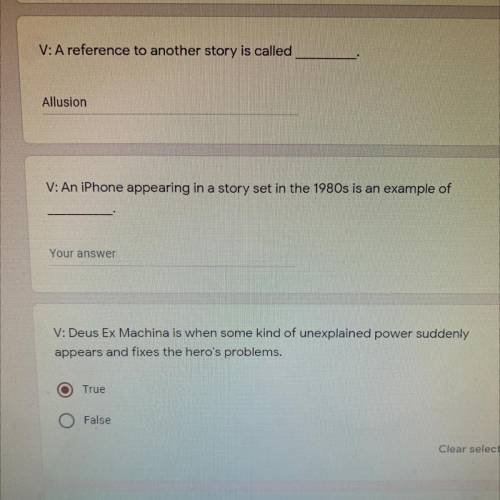 PRETTY URGENT 40pts! :An iPhone appearing in a story set in the 1980s is an example of
