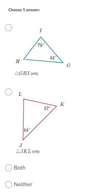 Please help! 
which triangles are similar to ABC? and why?