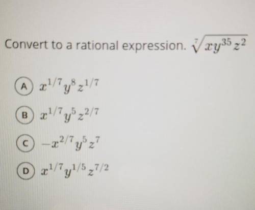 Convert to a rational expression.​
