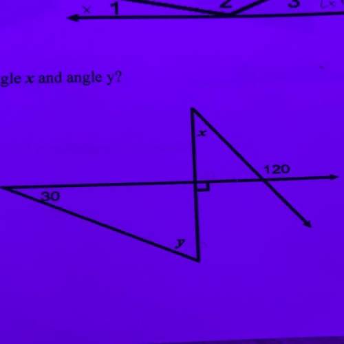 Using the figure shown what is the measure of angle x and angle y?