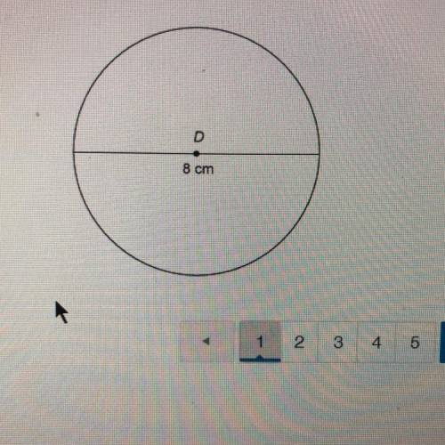 What is the exact circumference of the circle?
27 cm
47 cm
8 cm
167 cm
