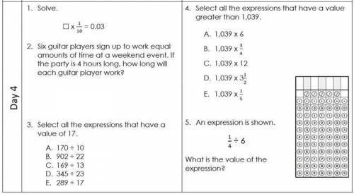 Solve all 5 questions for 62 points if they are correct you will be marked brainiest