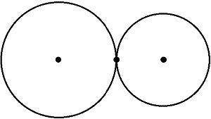 What is the total number of common tangents that can be drawn to the circles?

A. 3
B. 2
C. 1
D. 0