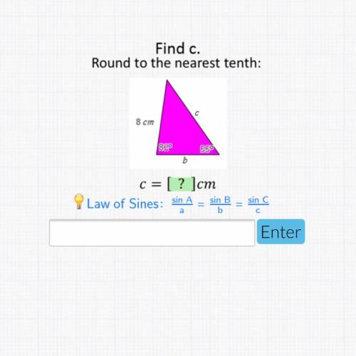 Find c and round to the nearest tenth