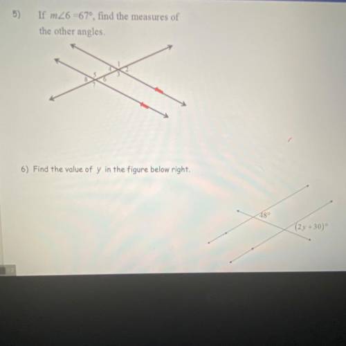 MATH HELP PLEASE 5 AND 6