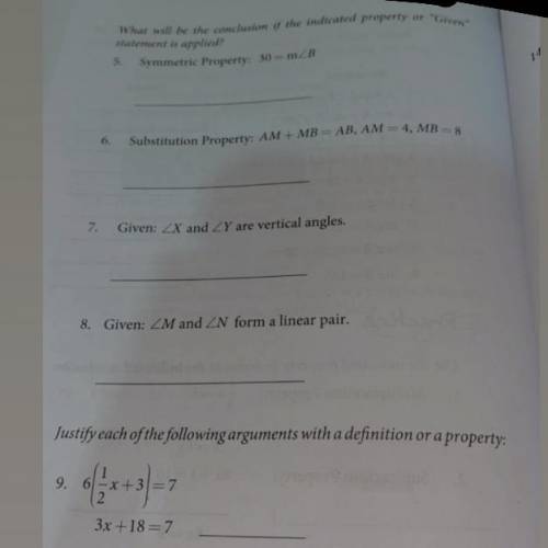 HELP PLEASE (fake answers will be reported) Instructions : Answer the exercises numbers 5 to 9 only