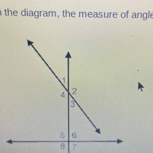in the diagram the measure of angle one is 3X the measure of angle two is 12 X what is the measure
