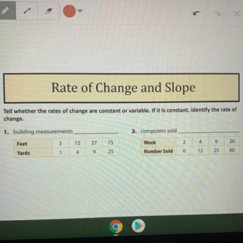 Rate of change and slope. Can anybody help me? This is a major and I do not understand the problem.