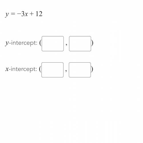 What are the x and y intercepts of this equation