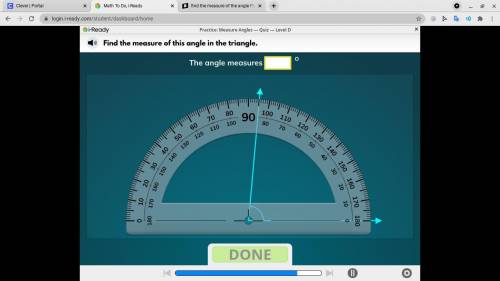 Find the measure of this angle in the triangle

PLEASE HELP this is the last question and im havin