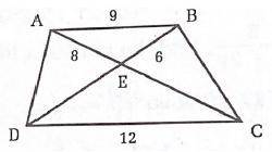 ABCD is a trapezoid with bases AB and CD. Find CE.