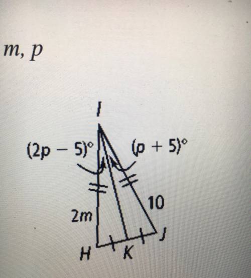 Can someone help?
Need to find measure of m, p