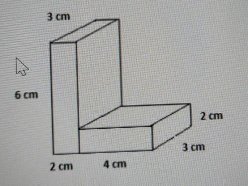 What is the volume of the figure, in cubic centimeters?​