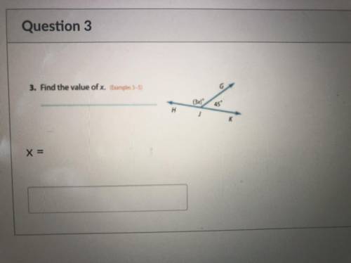 Find the value of x 
PLEASE HELP!!