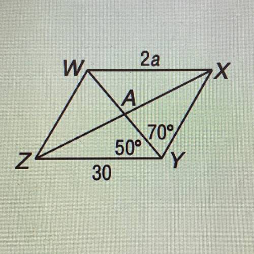 Use parallelogram WXYZ. What is the measure of angle WZY?