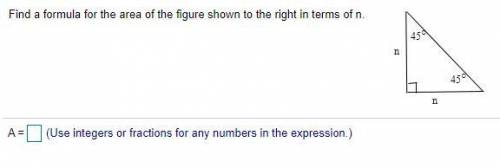 Find a formula for the area of the figure shown to the right in terms of