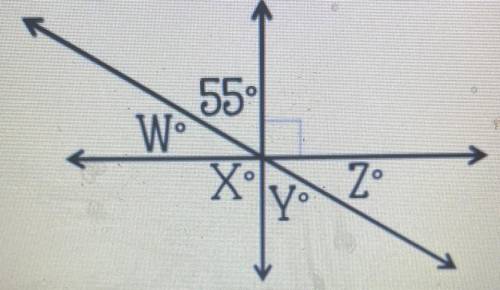 Find the missing angle measure(s).
55°
Wº
Xy
Z
Task 11