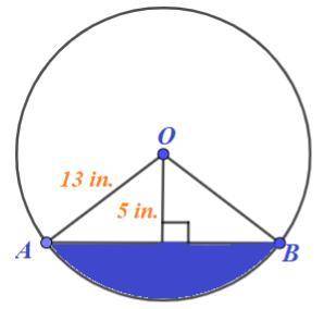 Find the area of the segment shown. The m ∠AOB=110°. Round your answer to the nearest tenth of a sq